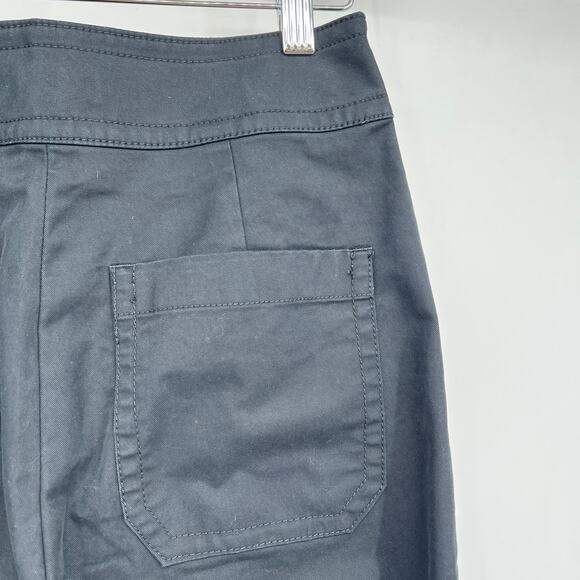 J.Crew Frankie Pants in Stretch Twill Wide Leg Women's 2 Black Business Casual - Picture 8 of 12